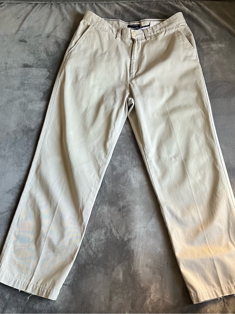 Nautica Men's Khaki Chino Pants in Light Beige